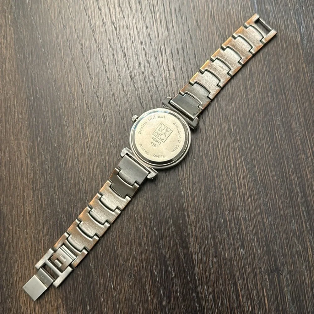 8-inch Silver studded NY&C watch-women